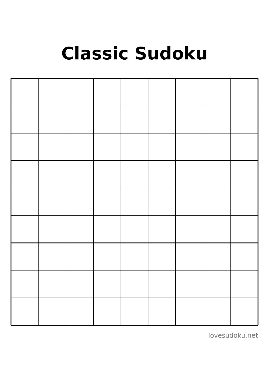 easy printable sudoku puzzles